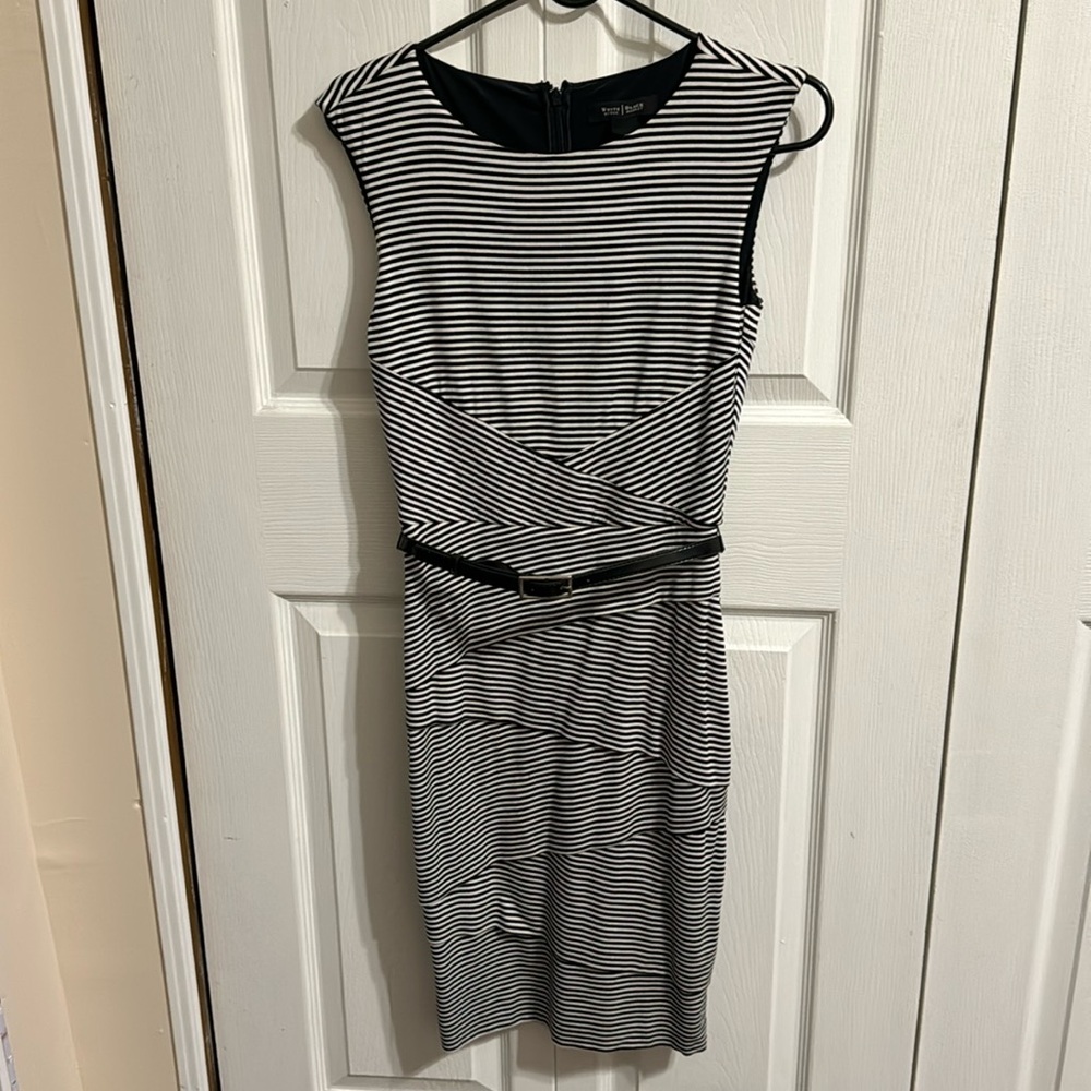 Black and white casual dress